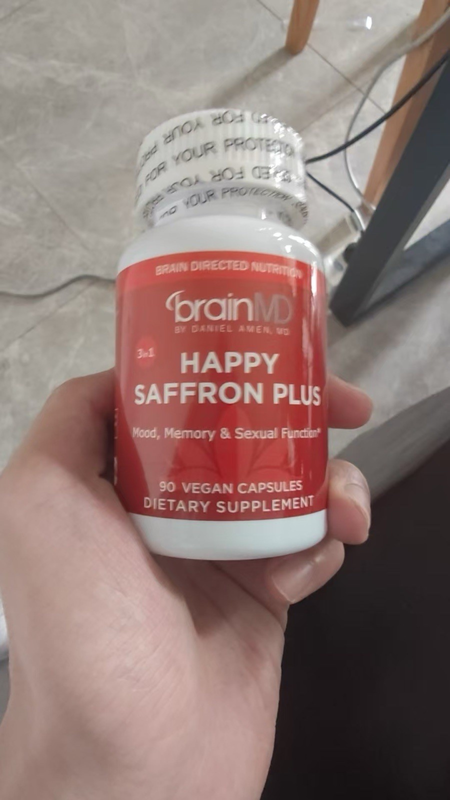 BrainMD Happy Saffron Plus Vegan Mood Memory Focus Supplement 90 Capsules