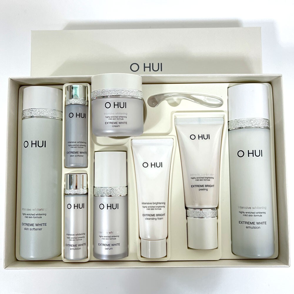 O HUI Extreme White 4pcs Special Set 8 Items Whitening Hydrating K-Beauty