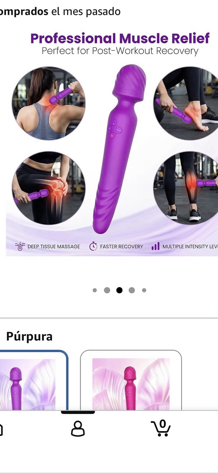 Multi-Speed Vibrating Magic Personal Massagers Wand Massage Body Rechargeable