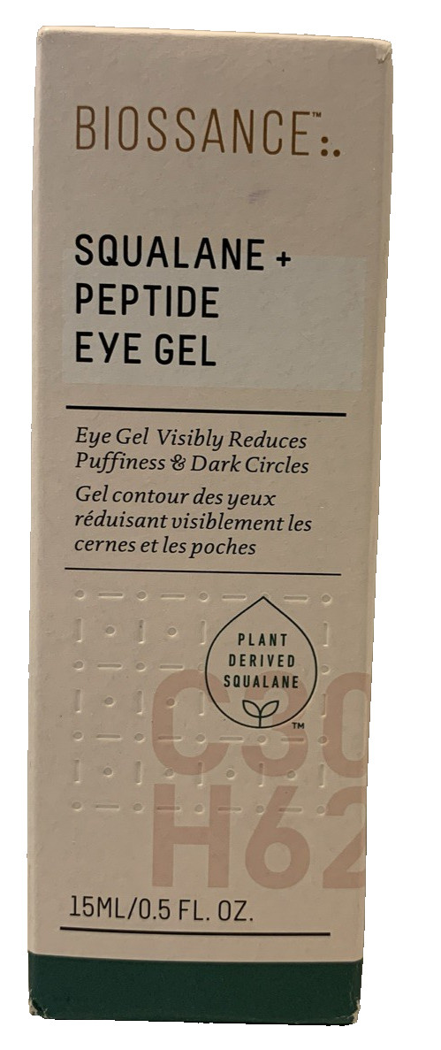 Biossance Squalane + Peptide Eye Gel — 15 mL / 0.5 fl oz Full Size Serum NEW
