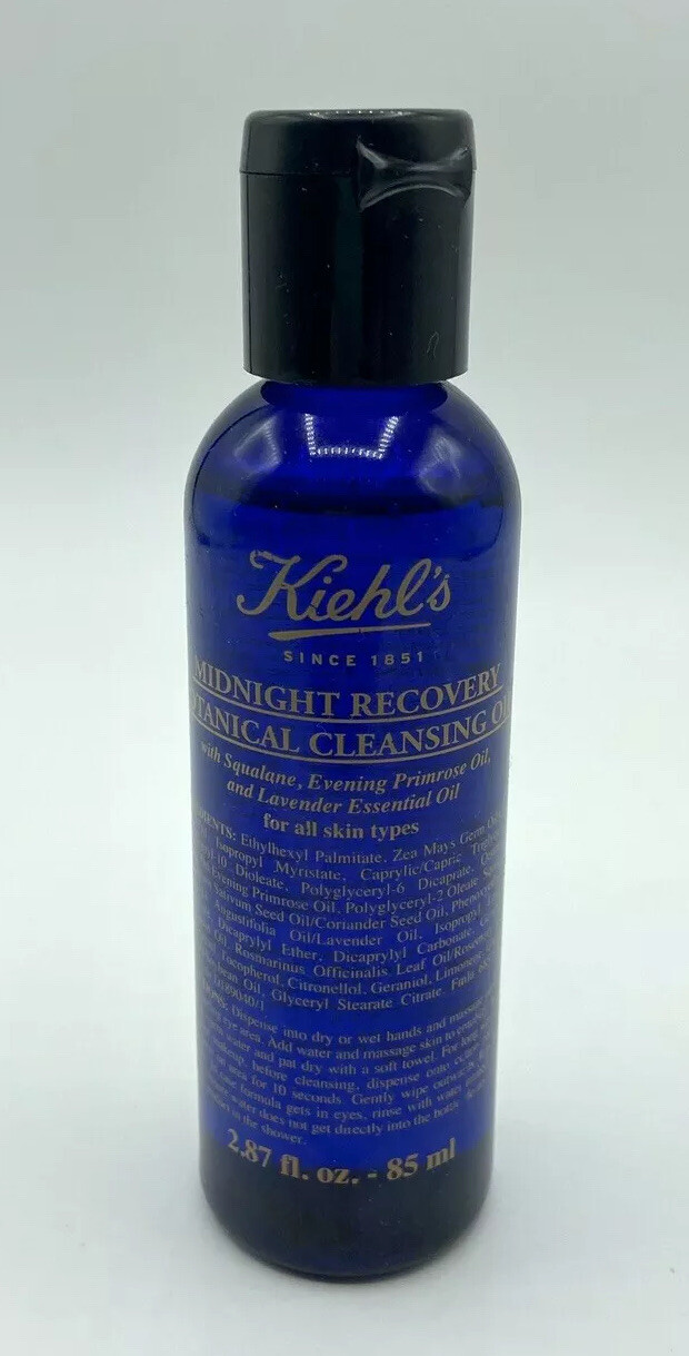Kiehl’s Midnight Recovery Botanical Cleansing Oil 2.87oz As Shown New Not Sealed
