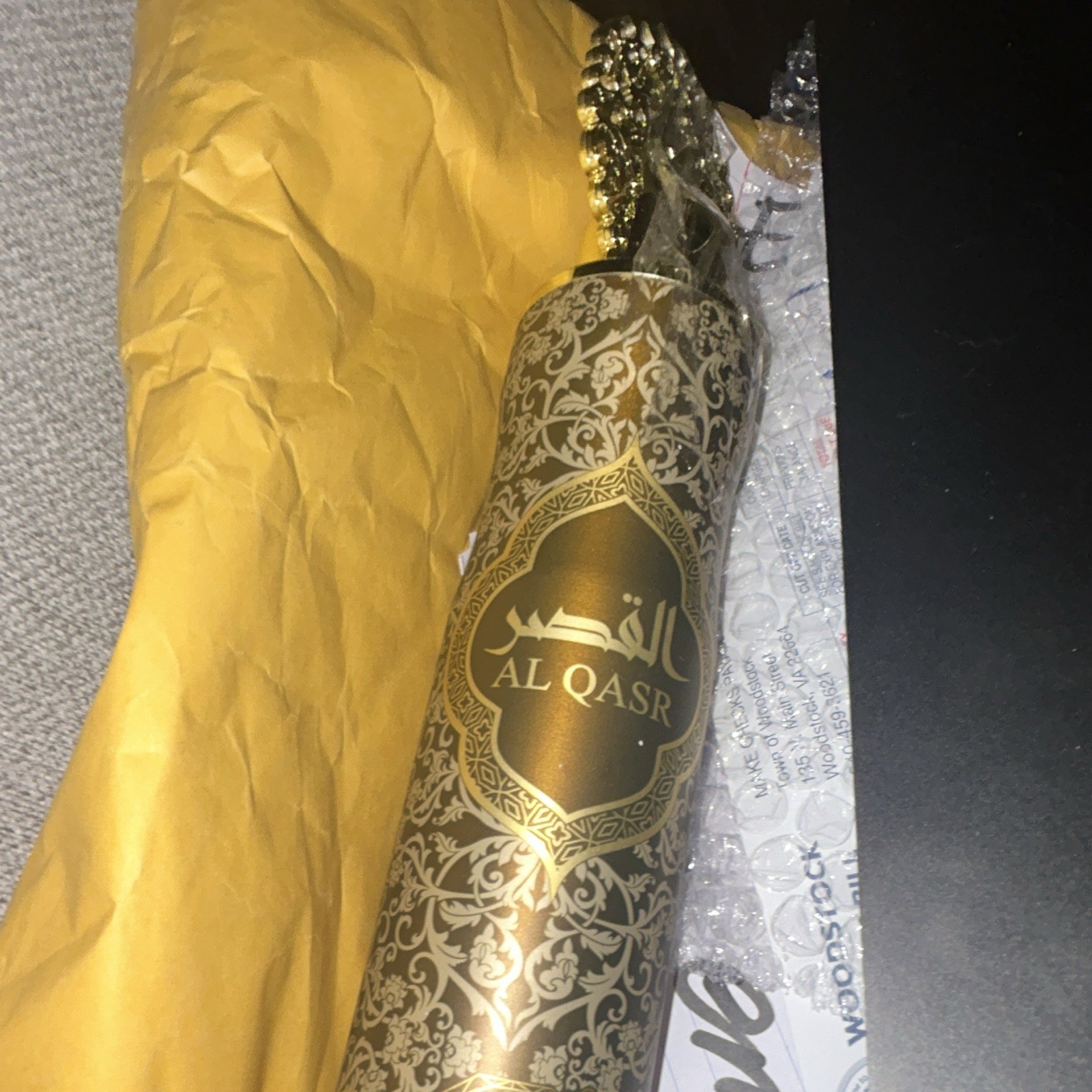 AL QASR AL QASR Eau de Parfum Spray 3.4 fl oz Regular Size Bottle (Gold)