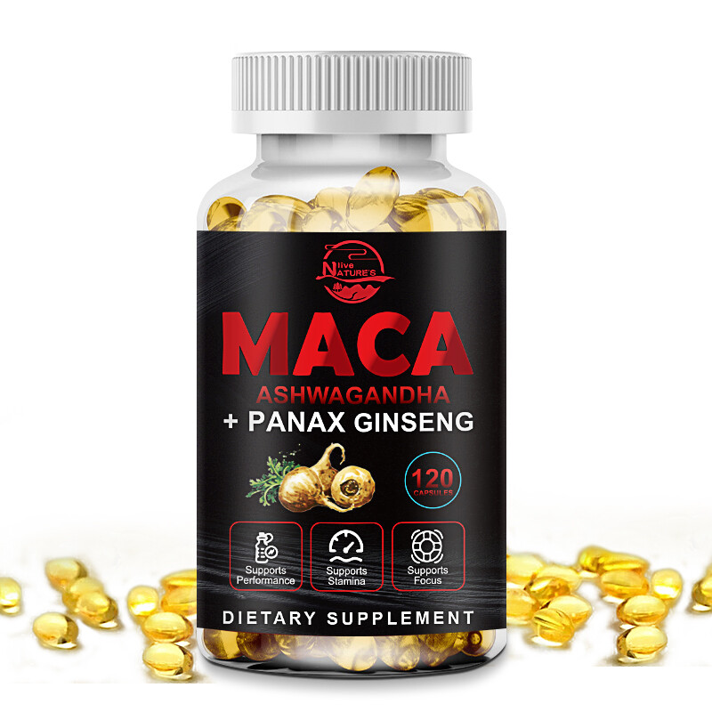 Organic Maca Root 240 Capsules 10000mg, Peruvian Maca Extract for Men & Women