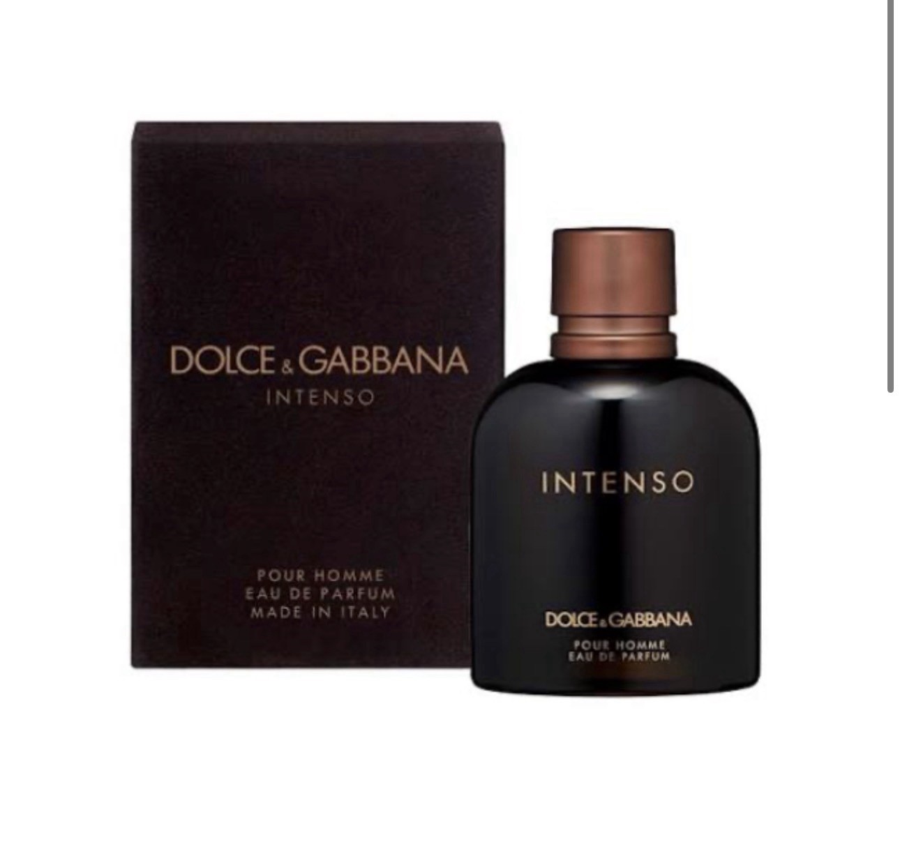 D&G Dolce & Gabbana Intenso Men’s Eau de Parfum Spray 4.2 oz (125 Ml)