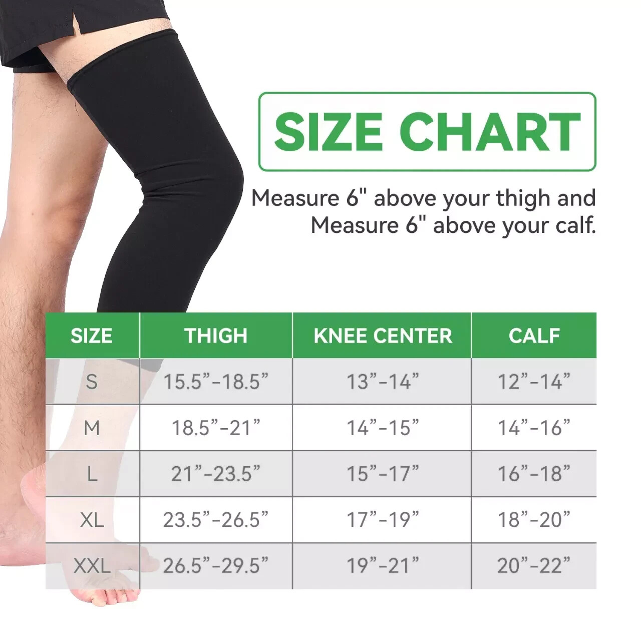Knee Brace Undersleeve for Men & Women, Leg Sleeves for for Under Brace