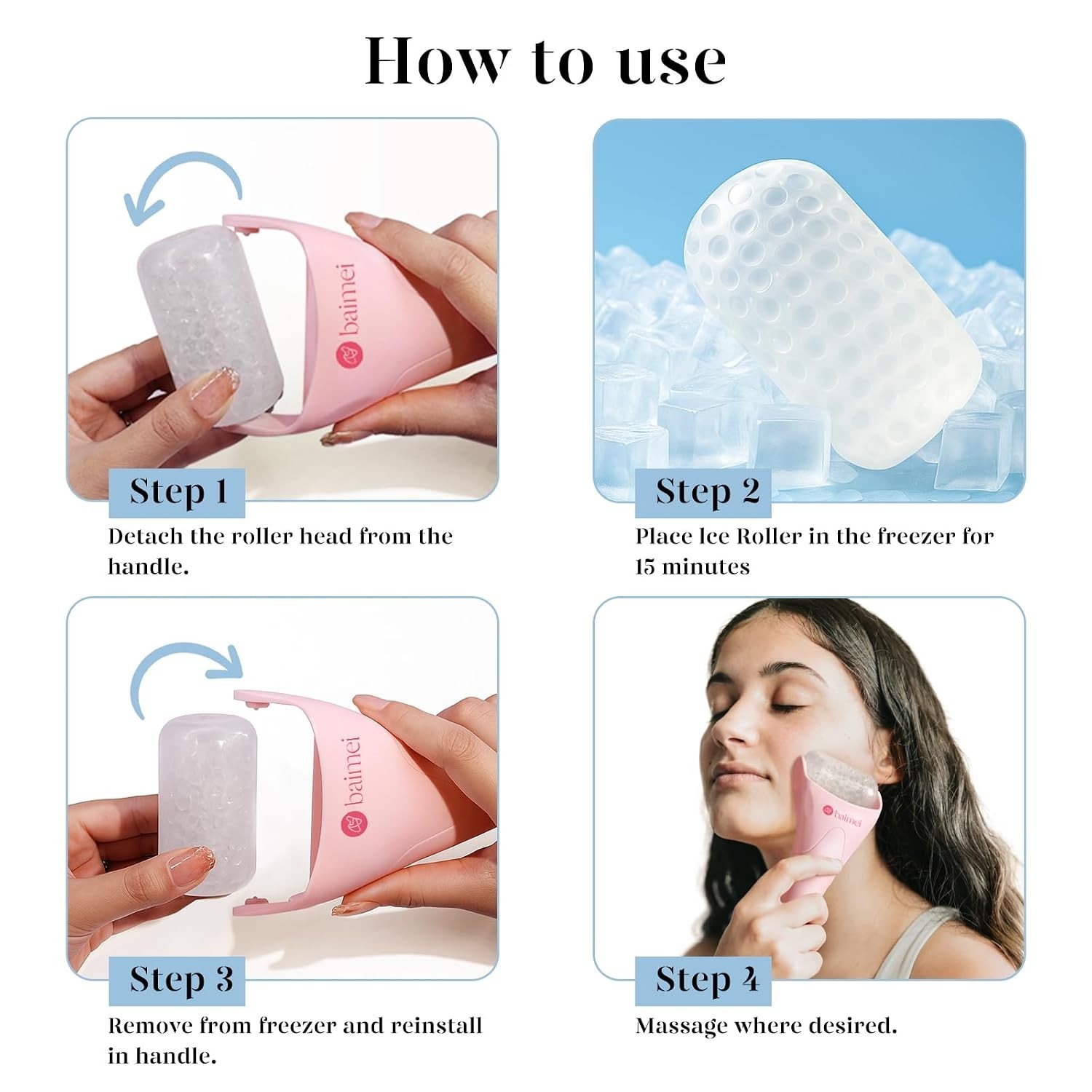 Cooling IcyMe Gua Sha & Ice Roller Set: Perfect for All Skin Types & Self-Care