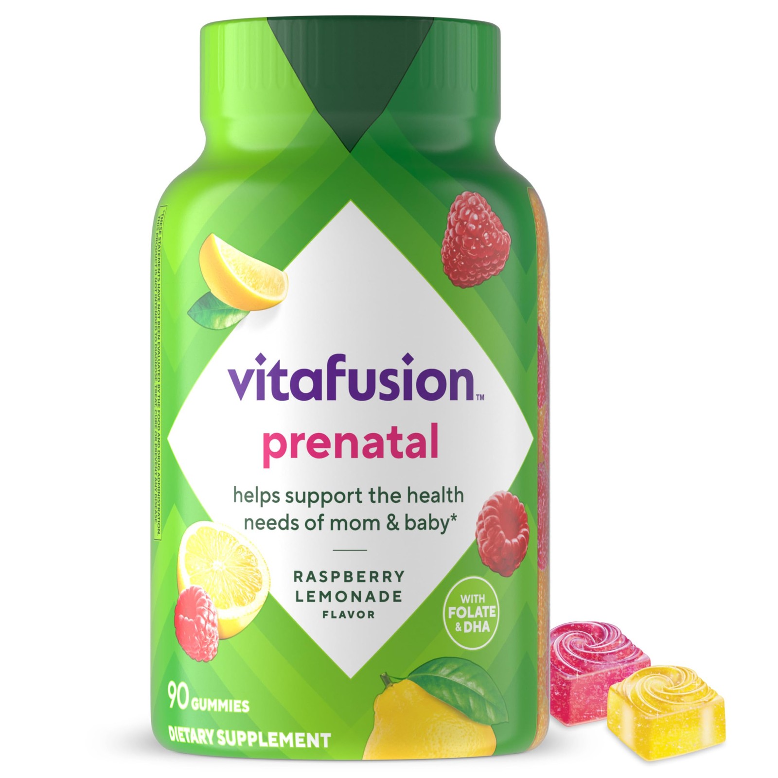 vitafusion PreNatal Gummy Vitamins, Raspberry Lemonade Flavor, Prenatal Vitam…
