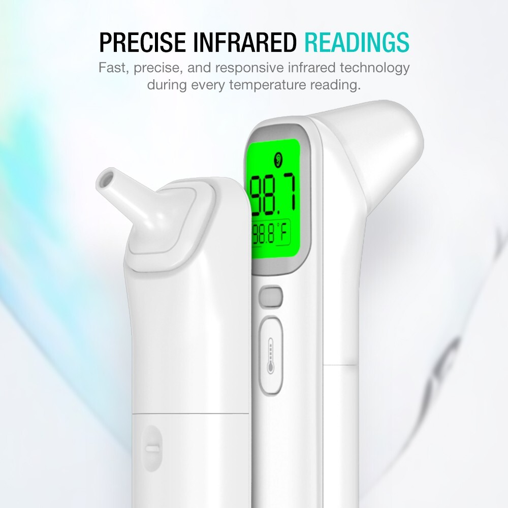EasyEast Infrared Thermometer for Forehead, In-ear, ideal for adult, baby, kids