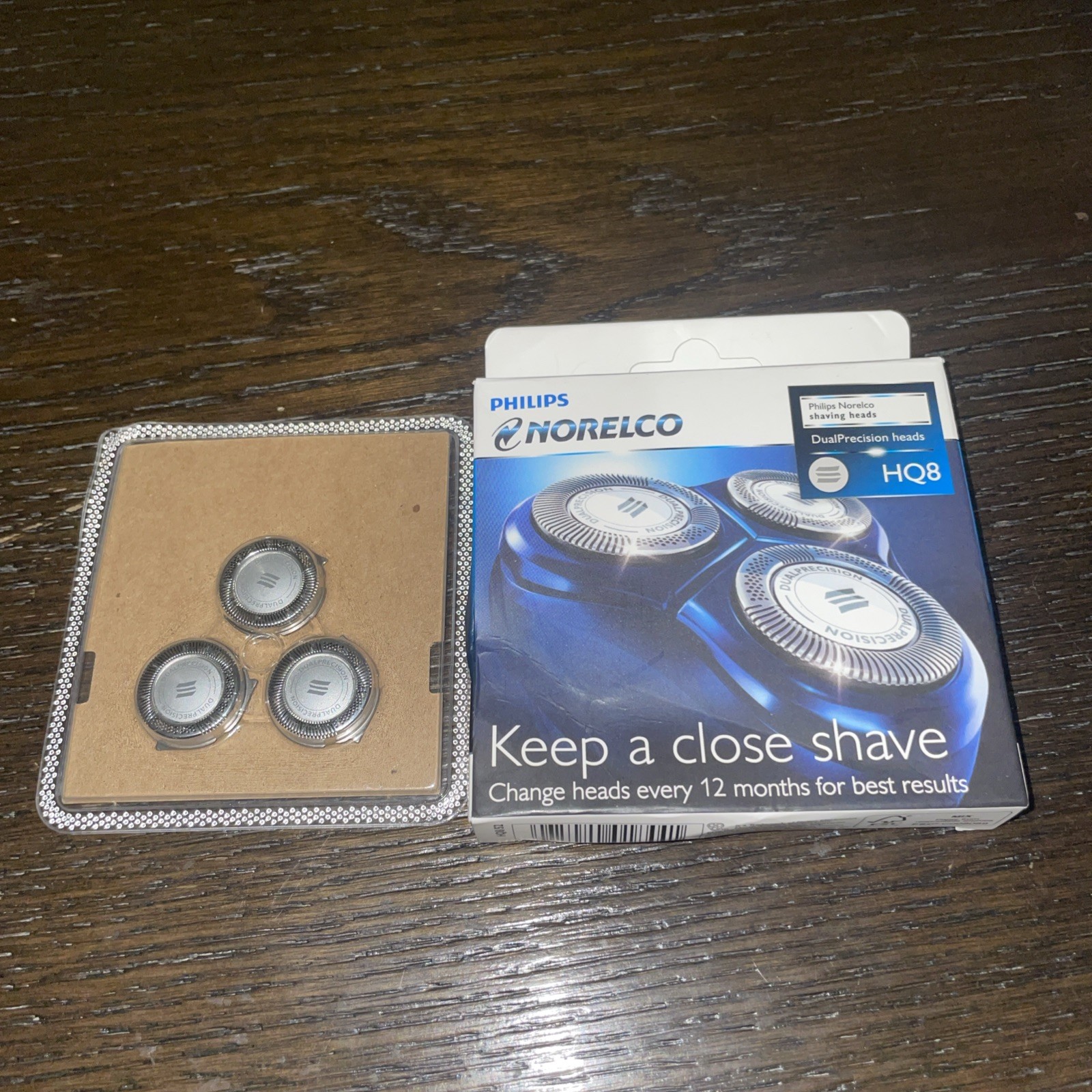 New Genuine Philips Norelco HQ8 Dual Precision Replacement Shaver 3 Heads #L1