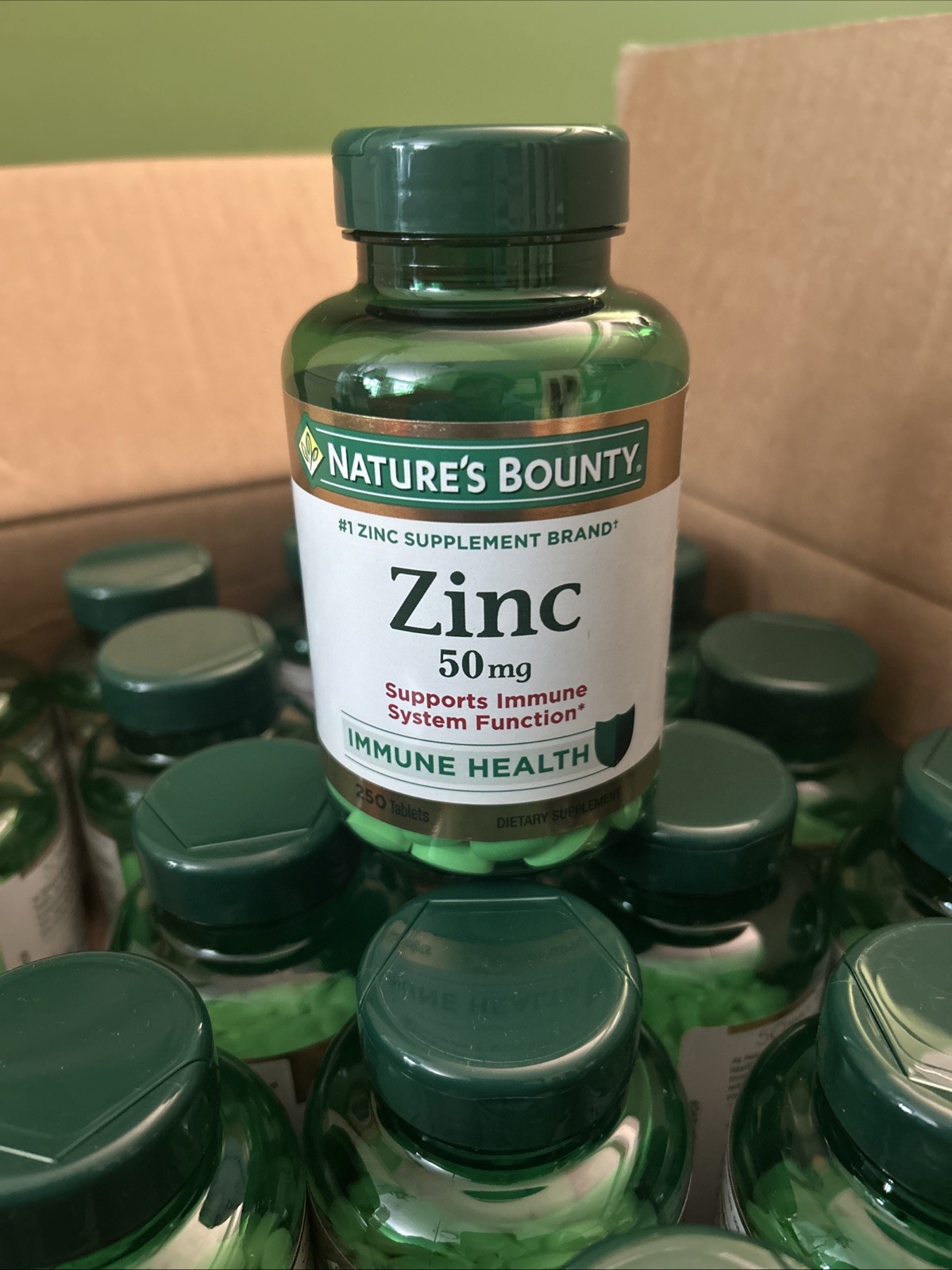 Natures Bounty Zinc 50g 250 Tablets Immune Support *Sealed* EXPIRY 12/2029