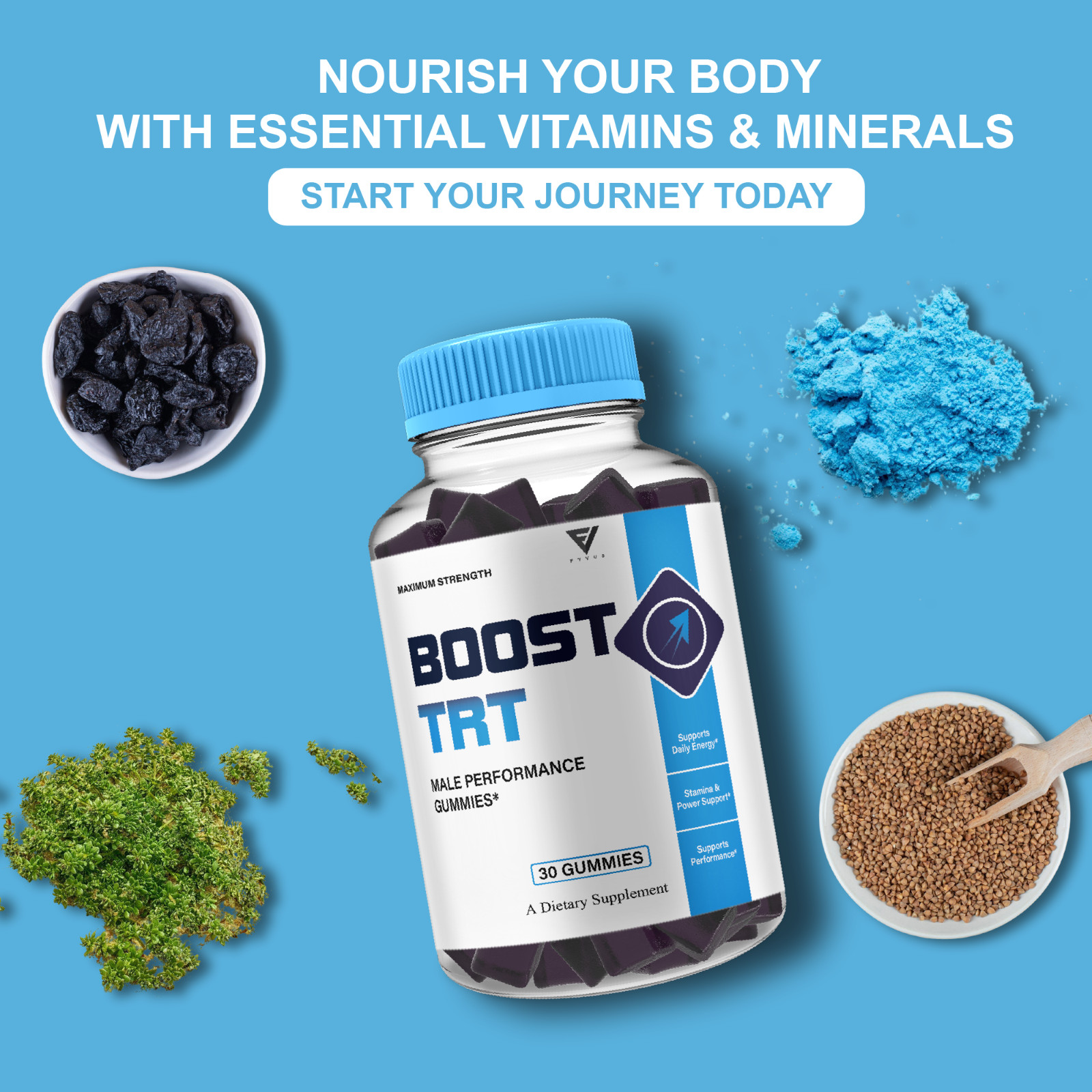 Boost TRT Gummies, Boost TRT Advanced Formula Support (1 Month Supply)