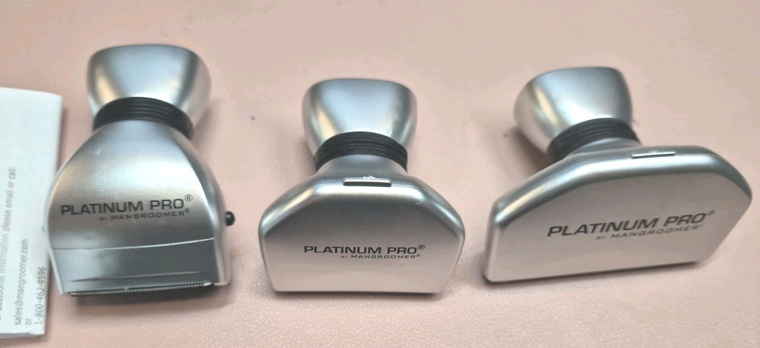 Open Box* Mangroomer Platinum Pro – Back Shaver with 3 Shock Absorber Flex Heads
