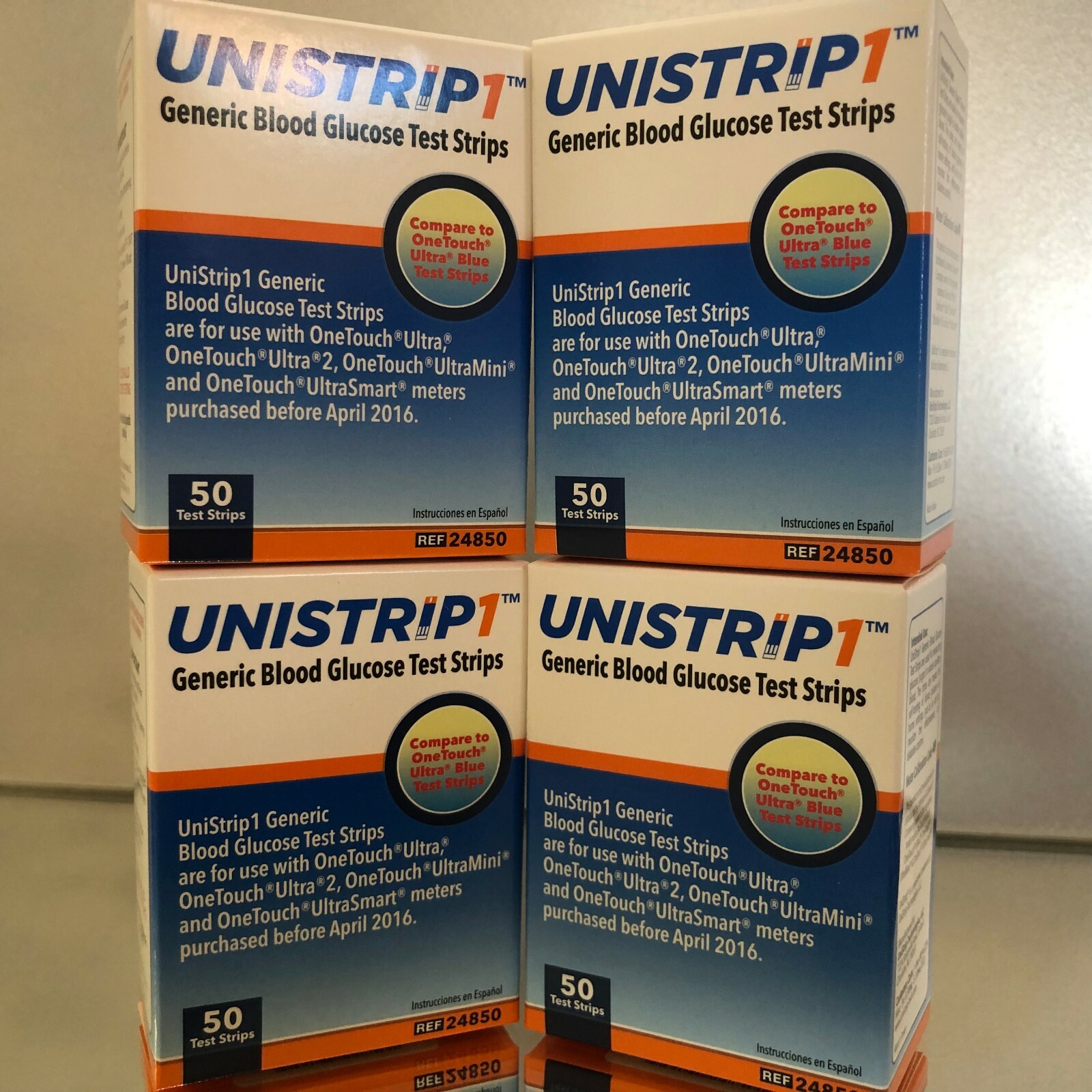 Unistrip 1 Blood Glucose Test Strips 200 Qty. Exp 05/2025. Free shipping