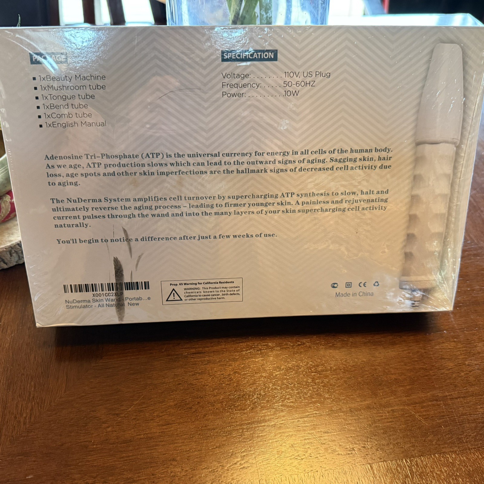 Nu Derma High Frequency Skin Therapy Wand New Open Box All Parts Incl.