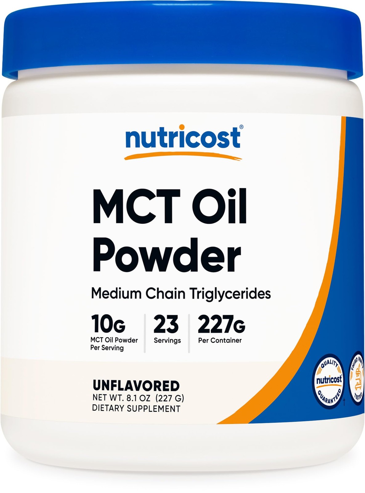 Nutricost Premium MCT Oil Powder .5LBS – Best for Keto, 0.5 Pound (Pack of 1)