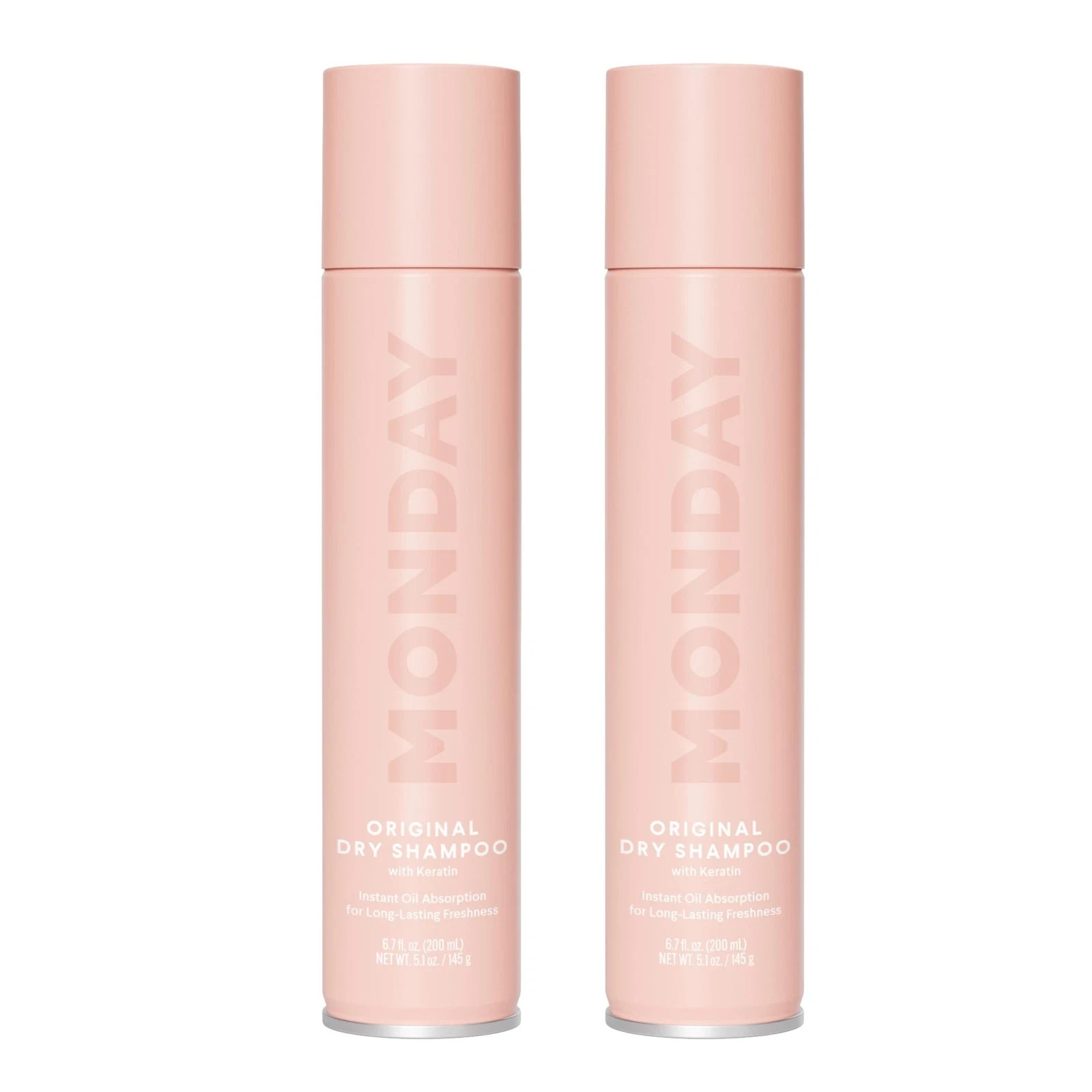MONDAY HAIRCARE ORIGINAL Dry Shampoo with Keratin 6.7 OZ {LOT OF 2}