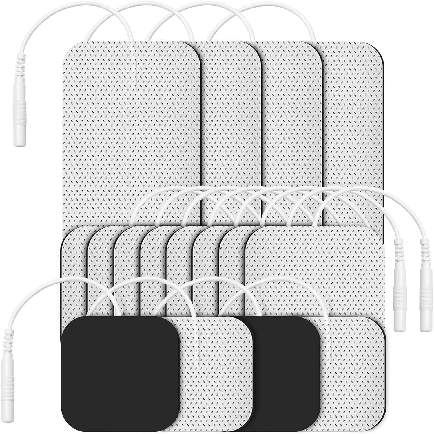 TENS Unit Replacement Pads Electrodes for Back Pain Relief, Self-Adhesive & Gel