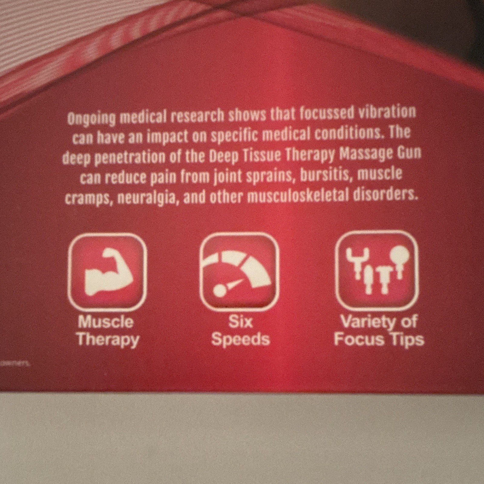 B-Well Deep Tissue Multispeed Massage Gun, Battery, 4 Heads, Black 5010