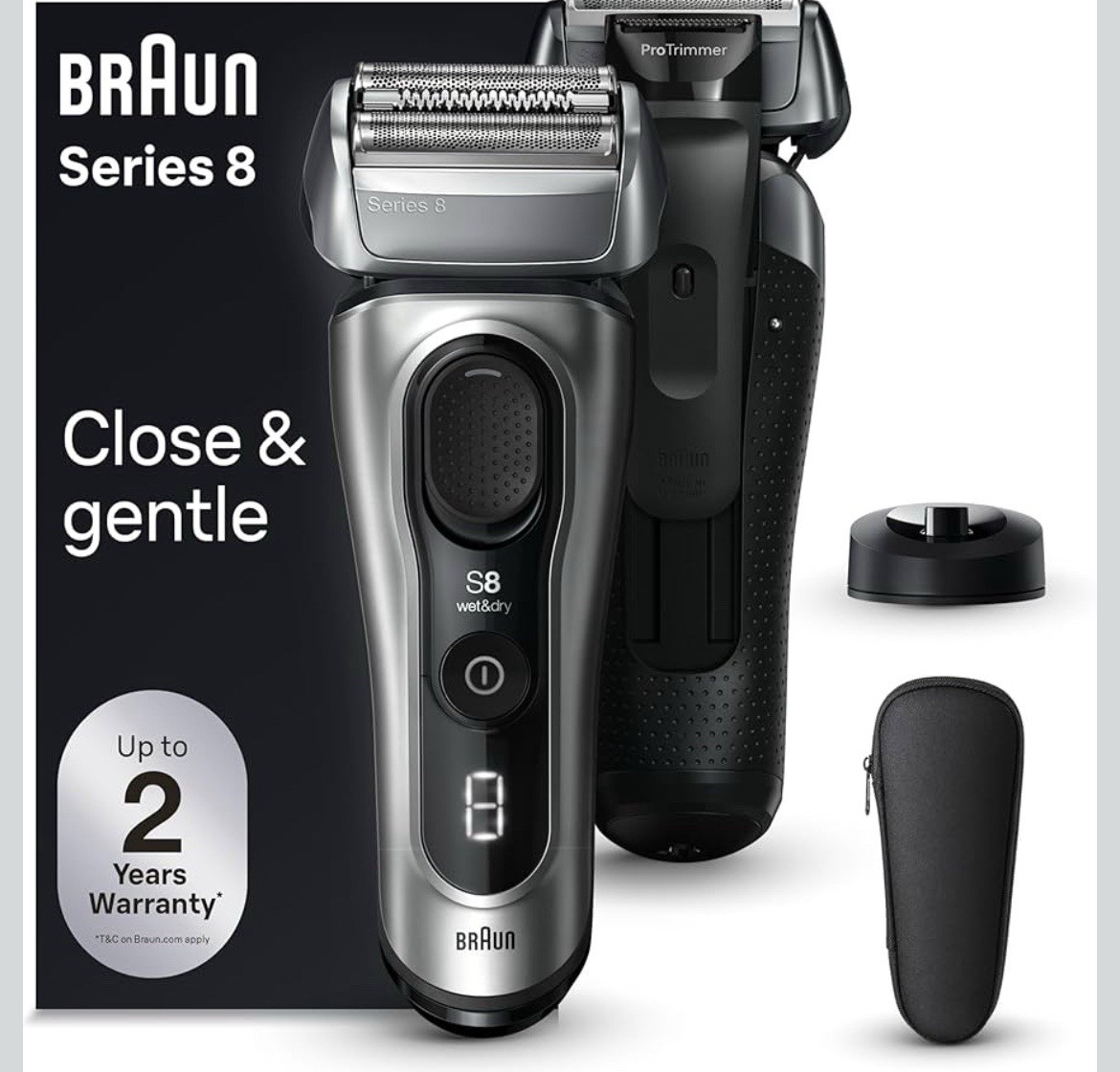 Braun Series 8 Electric Razor for Men, with 4+1 Shaving Elements
