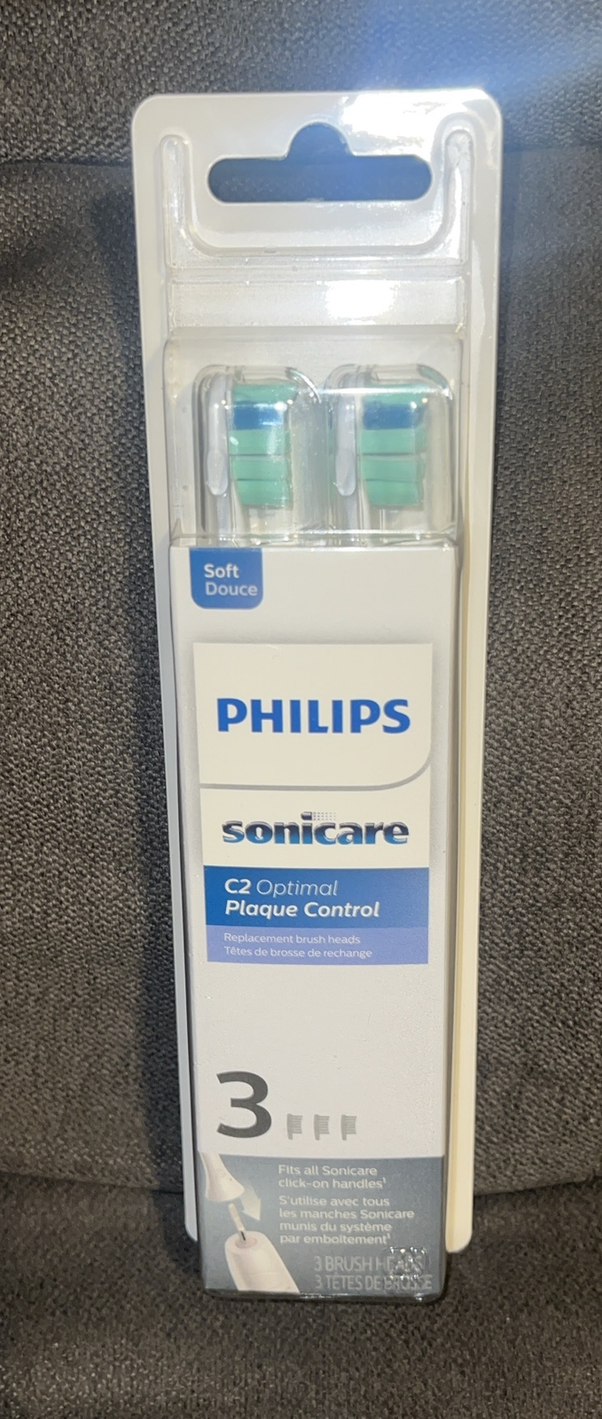 Philips Sonicare🪥Optimal Plaque Control C2 Replacement Heads-HX9023/65(3 Pack)