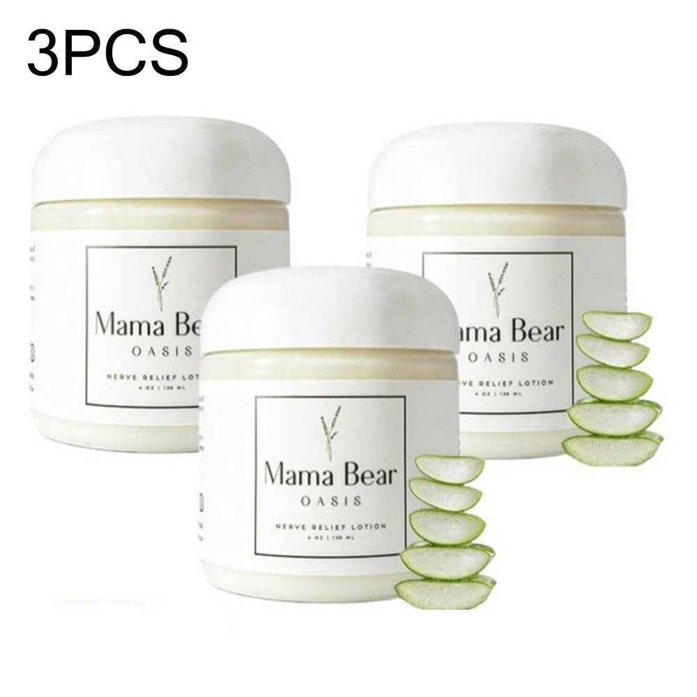 3X Mama Bear Oasis Nerve Relief Lotion for Foot, Hands, Legs, Magnesium Chloride