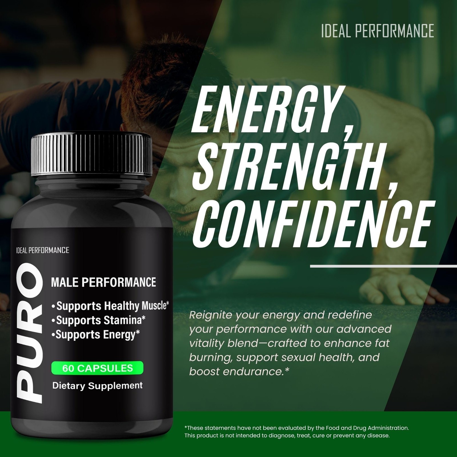 Puro General Wellness Supplement – 60 Capsules