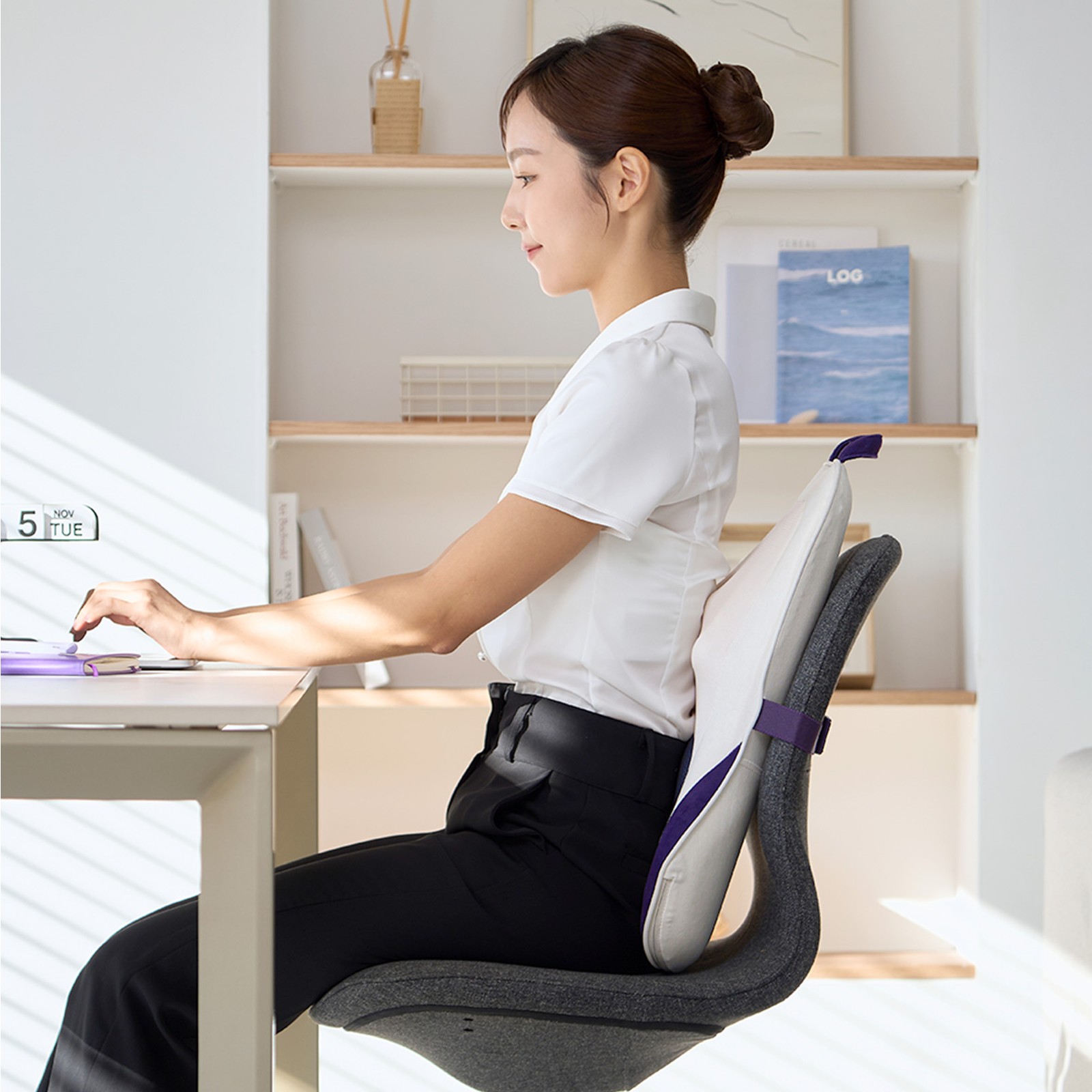 Pulio Portable Wireless Back & Lumbar Massage Cushion