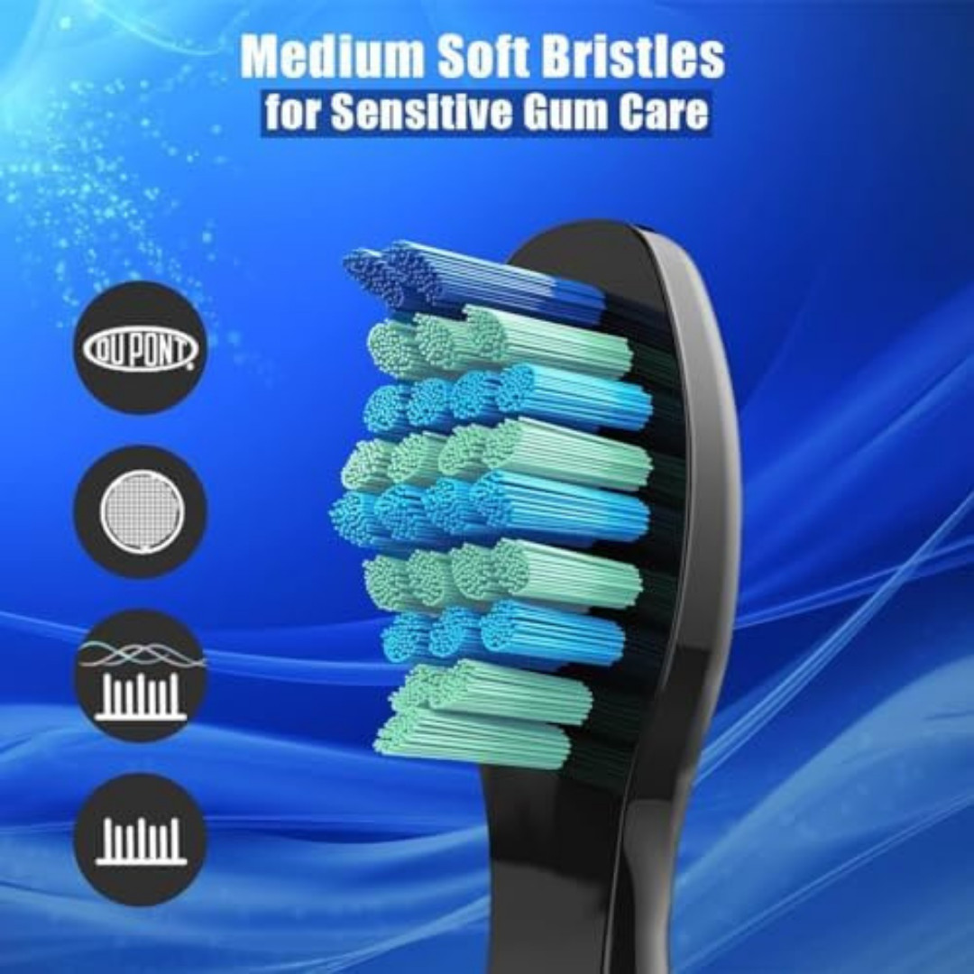 10 Pack Toothbrush Replacement Heads Compatible with Fairywill FW-507/508/515