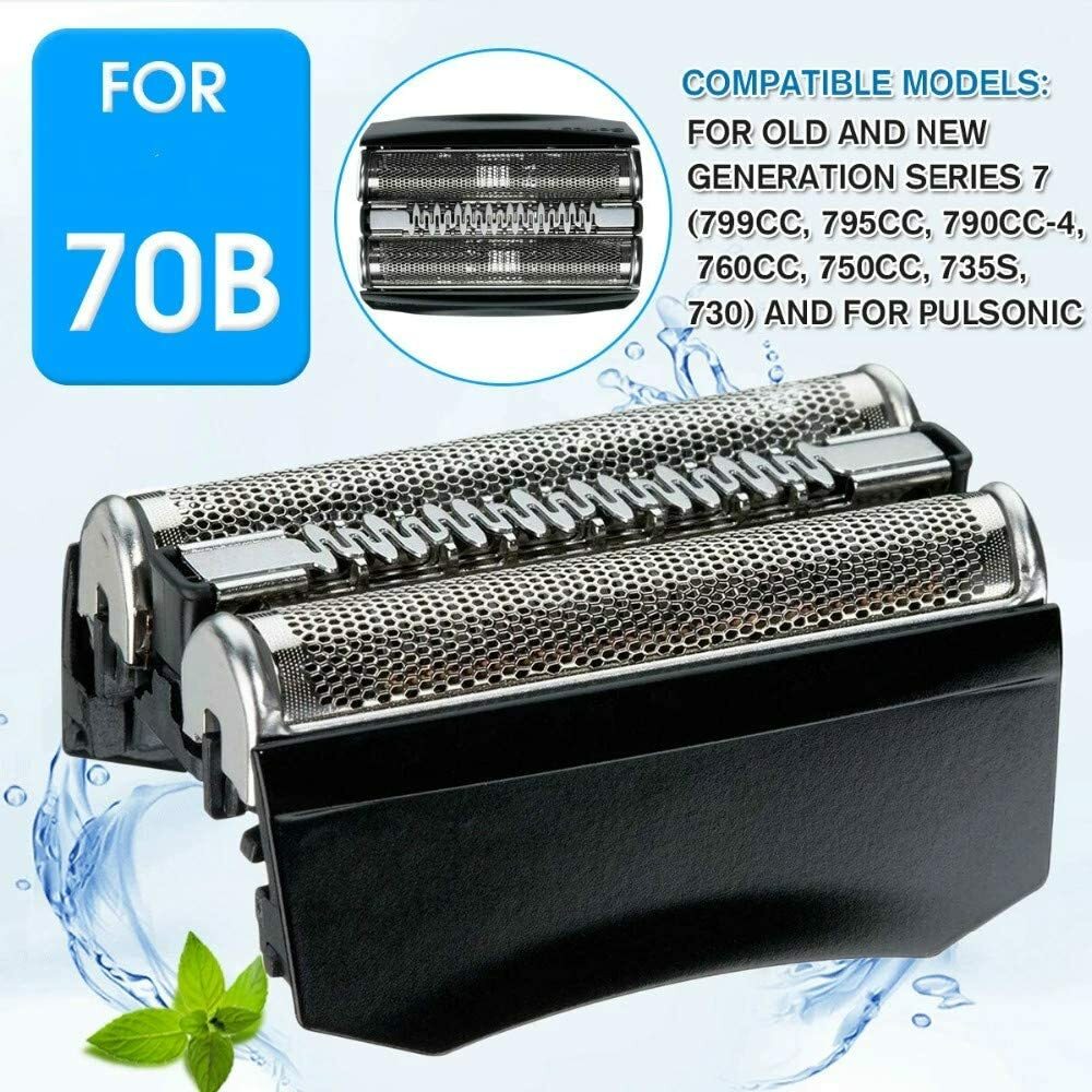70B Replacement Shaver Foil & Cutter For Braun Series 7 760CC 765CC Blade Razor