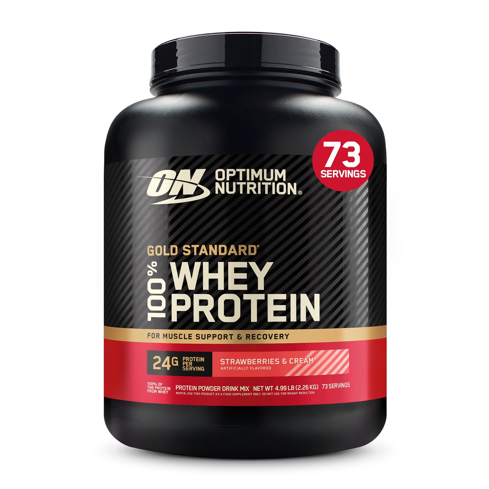 Gold Standard 100% Whey™ – Strawberries and Cream (73 Servings)