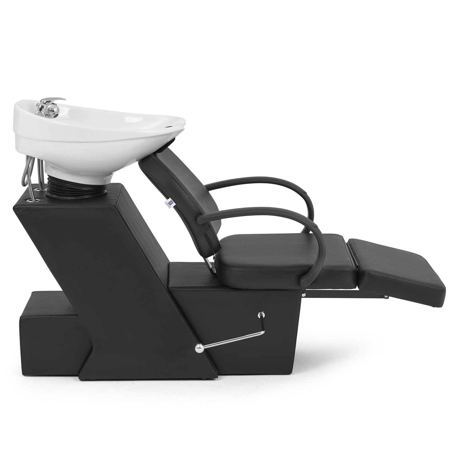 Artist Hand Backwash Units Shampoo Chair Ceramic Bowl Sink Barber Salon Station