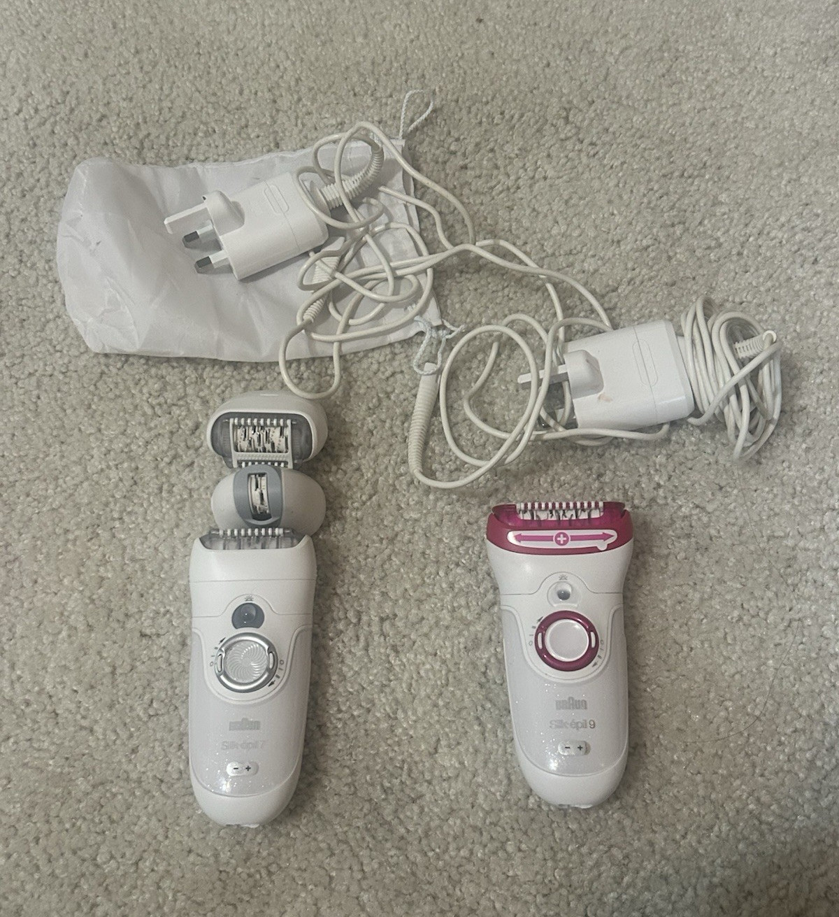 Braun Silk-Epil – bundle models 7 & 9 Cordless Epilator w/ Light, 2 Settings
