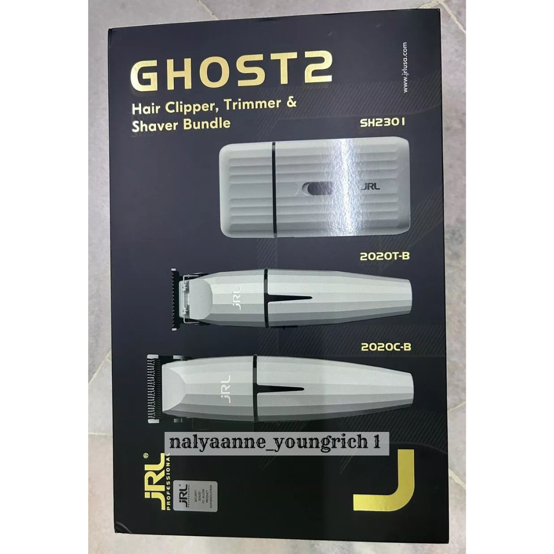 JRL Ghost 2 Combo Edition FF2020 Collection Onyx Hair Clipper, Trimmer, Shaver