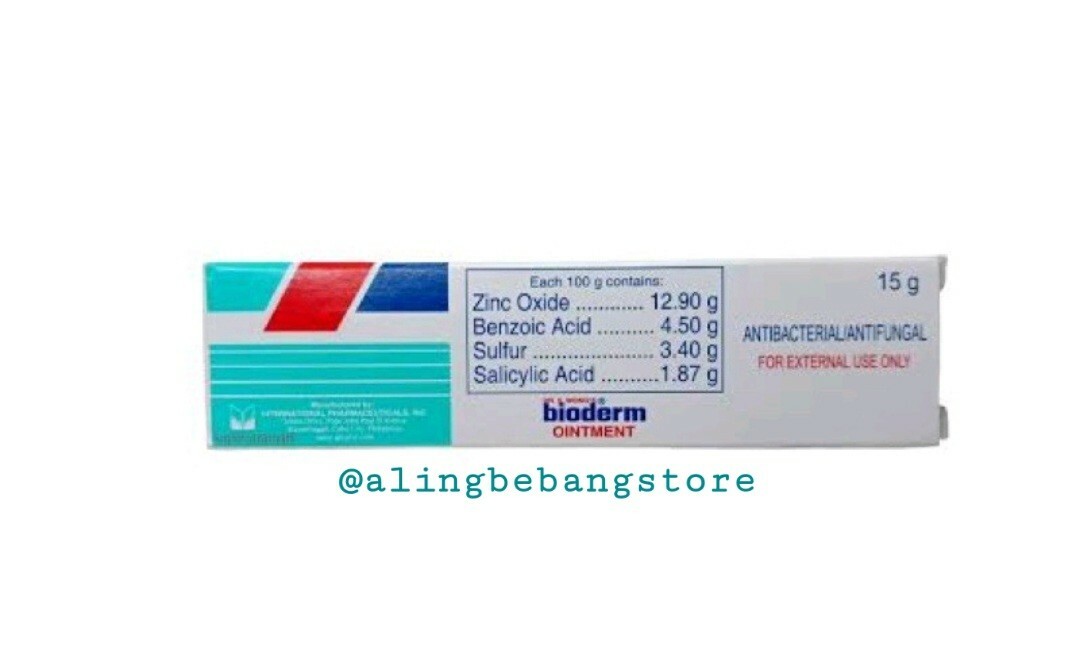 (1) Bioderm Ointment15grms ANTIFUNGAL NONE – IRITANT MILD AND SAFE (Exp. 2026)