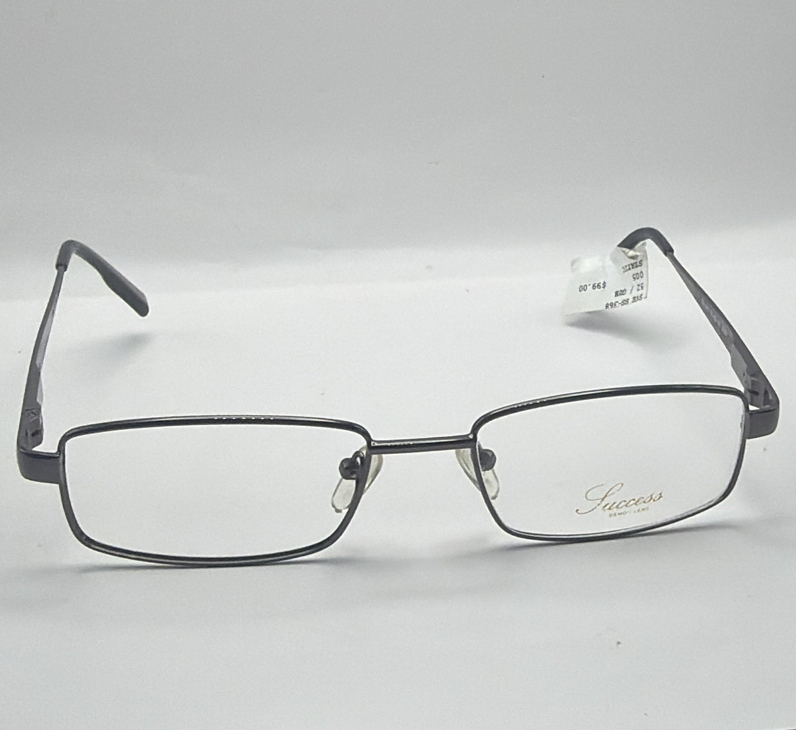 Success SS-368 Gunmetal Metal Rectangular Full Rim Eye Frames 52/18 145 5077
