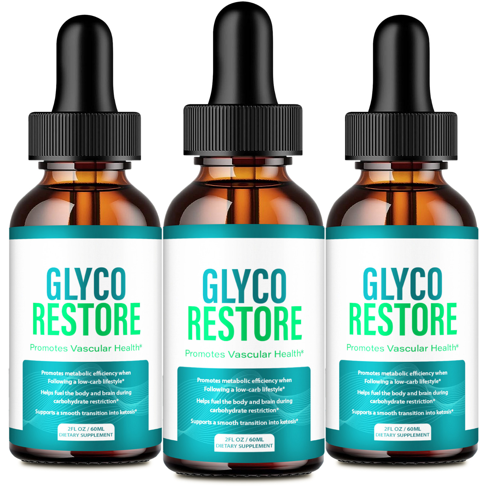 Glyco Restore Drops, Official Glyco Restore Advanced Blood Formula (3 Pack)
