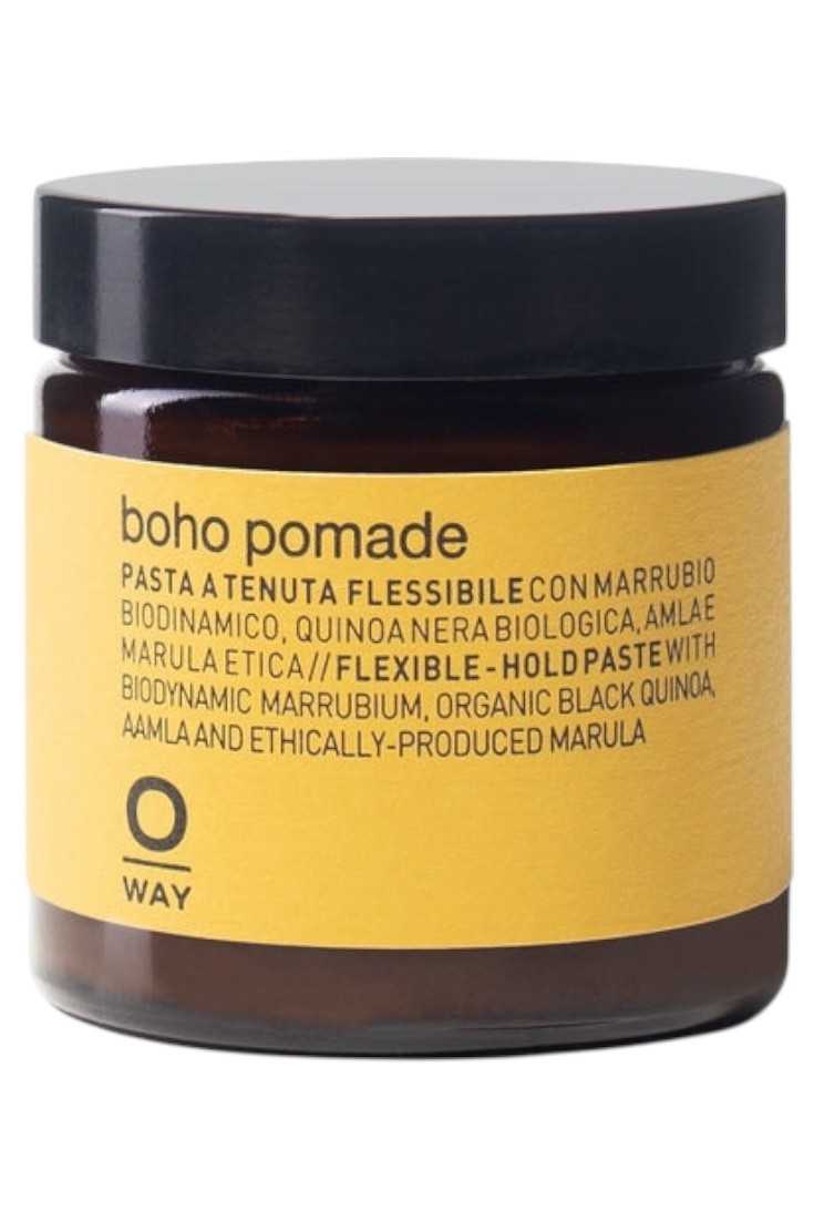 Oway Organic Boho Pomade, a medium-hold 50ml.