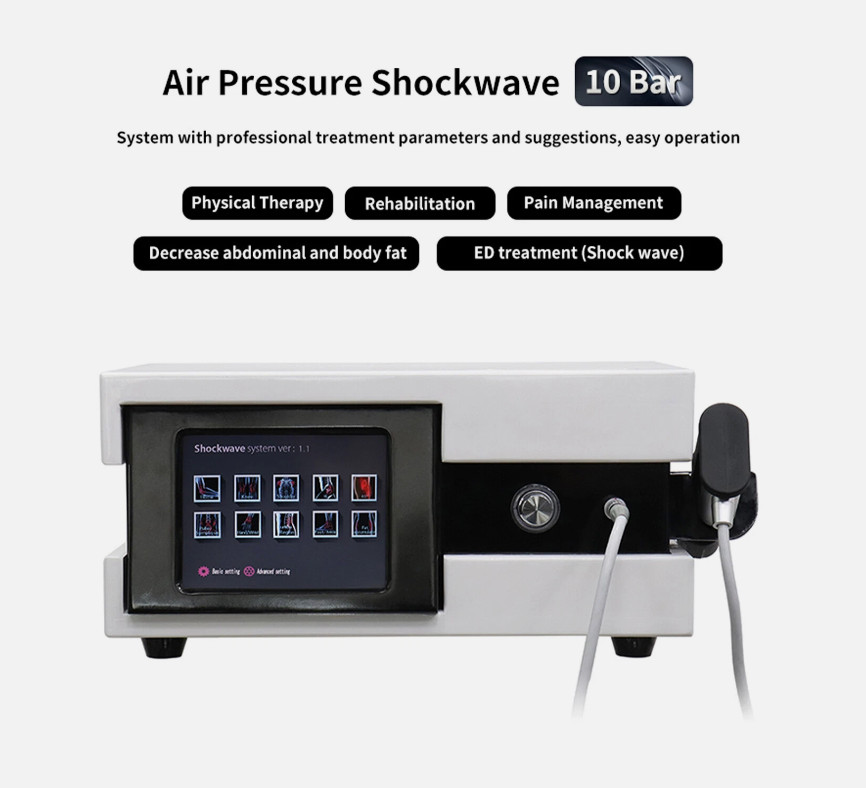 Shockwave Therapy Machine Radial Pneumatic Shock Wave ED Treatment Pain Relief