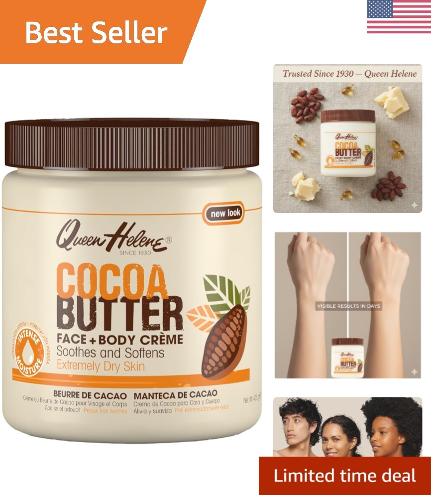 Moisturizing Cocoa Butter Cream – Fast-Absorbing Formula for All Skin Types