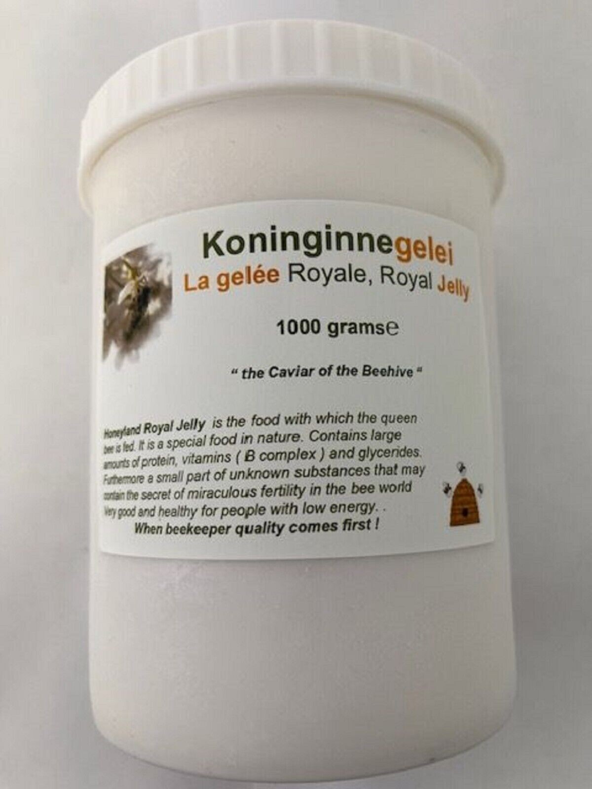 Royal Jelly , La Gelée Royale , Jalea Reale , Pappa real Fresh. 1000 gram