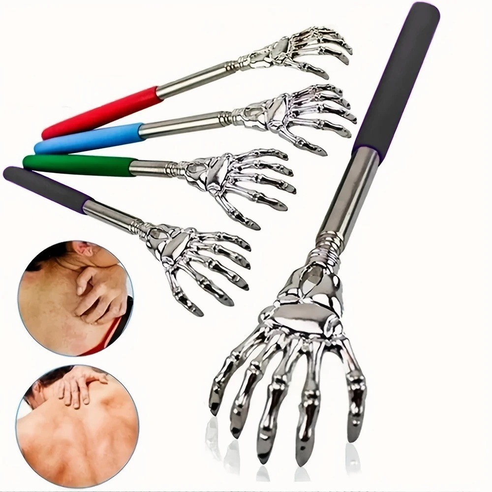 Back Scratcher (4 Pieces Set) , New Extendable Stainless Steel Portable Massager