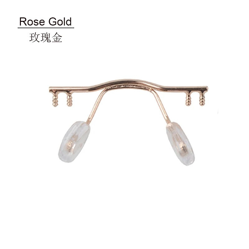 1pcs Eyeglasses Stainless Steel Bridges Replacement Part Rimless Nose Frame Top