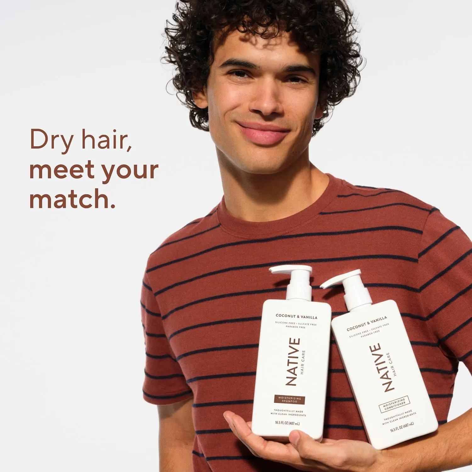 Native Coconut and Vanilla Shampoo and Conditioner Set 2 Pack Sulfate Free