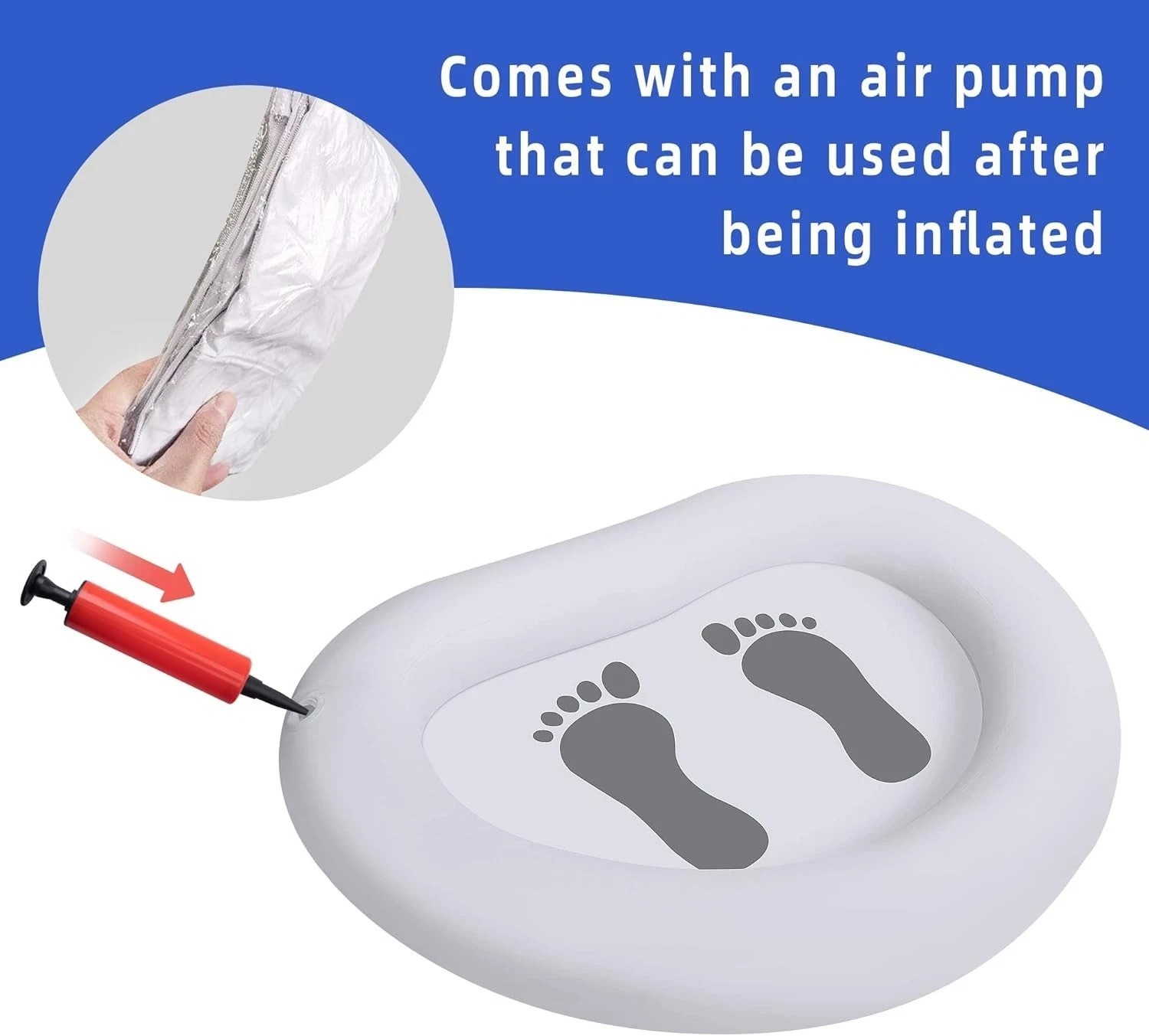 Multifunctional Inflatable Foot Bath for Pool and Spa – Lightweight & Portable