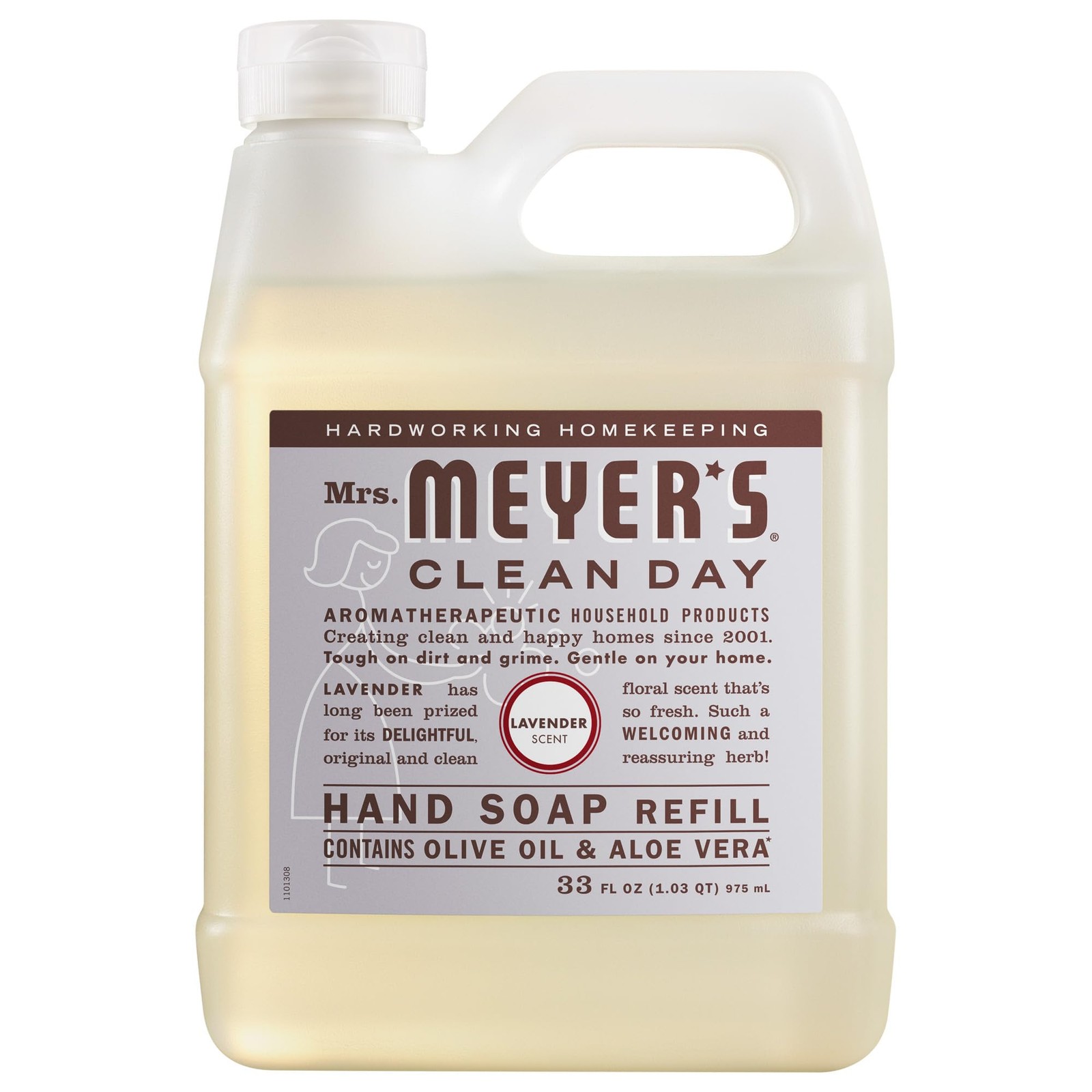 MRS. MEYER’S CLEAN DAY Hand Soap Refill, 33 Fl Oz (Pack of 1), No Color