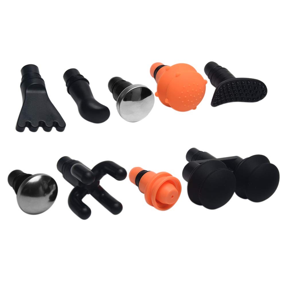 9Pcs Replaceable Massage Heads – Deep Tissue Muscle Attachments and Accessori…