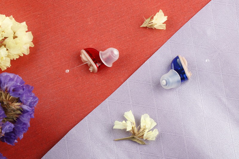 Mini Ear Hearing Aids Sound Voice Enhancer Amplifier Battery Power Left Right