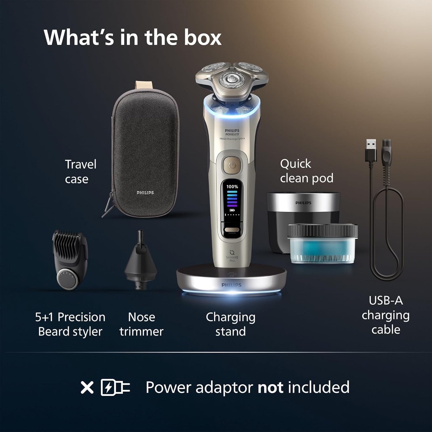 *READ* Philips XP9403/88 Norelco i9000 Prestige Ultra Electric Shaver SenseIQ