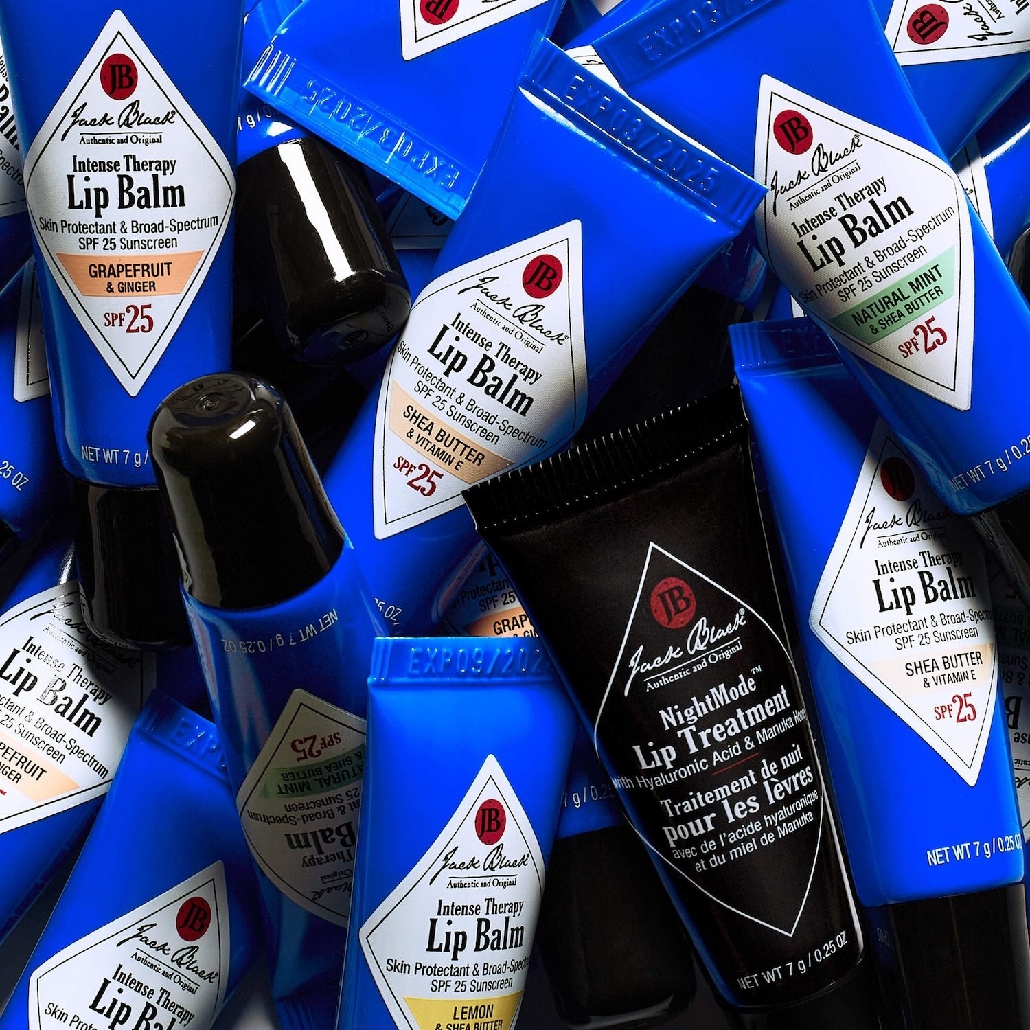 Jack Black Authentic Intense Therapy Lip Balm SPF 25 0.25 oz 5 scents
