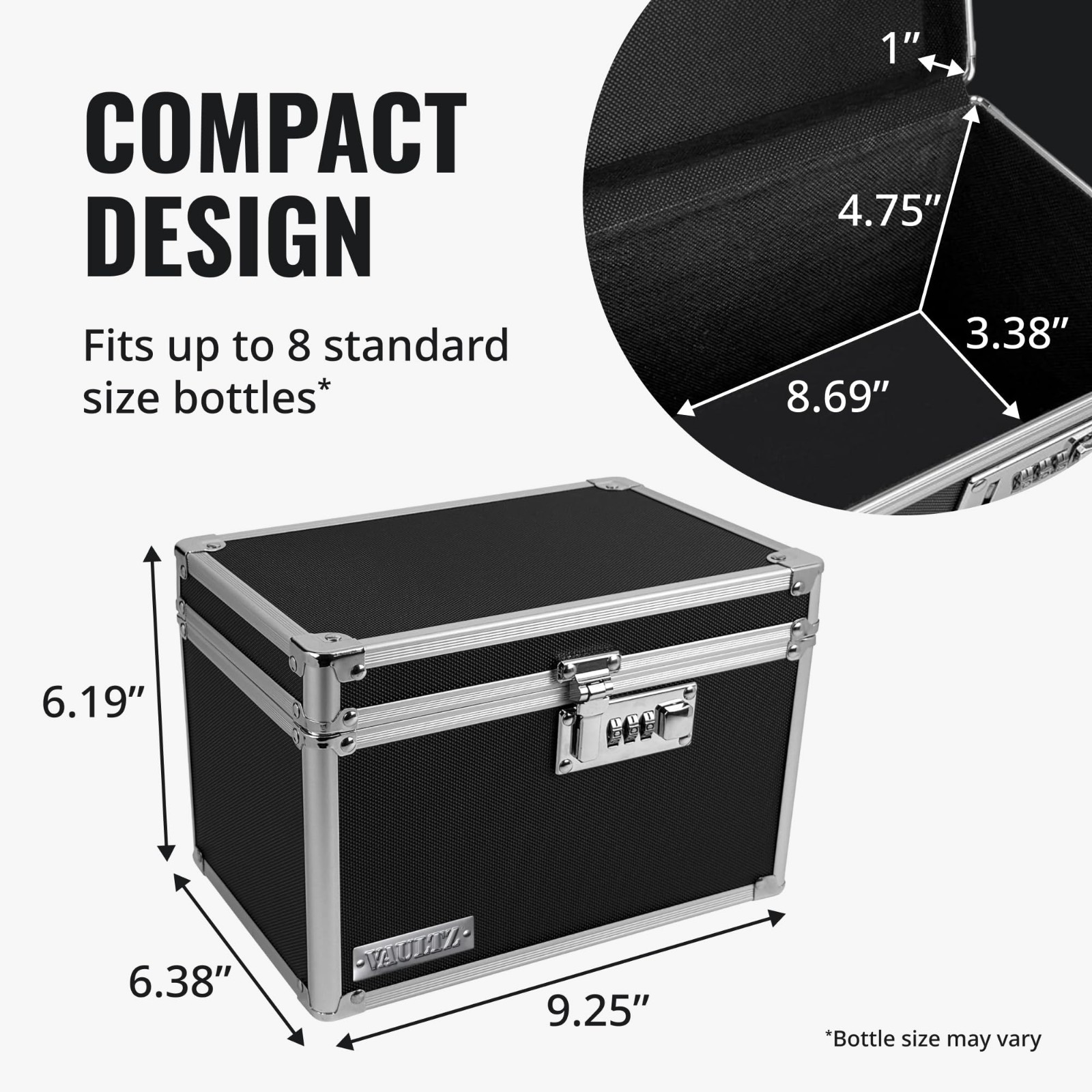 Secure Locking Medicine Box with Combination Lock – Metal Safe for Pills & Valua